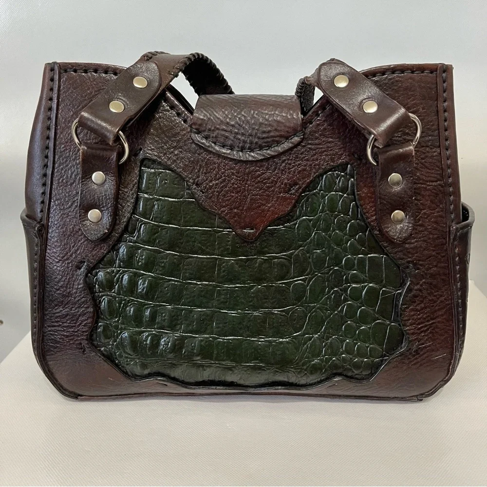 Beautiful Handmade Shoulder Bag Embossed